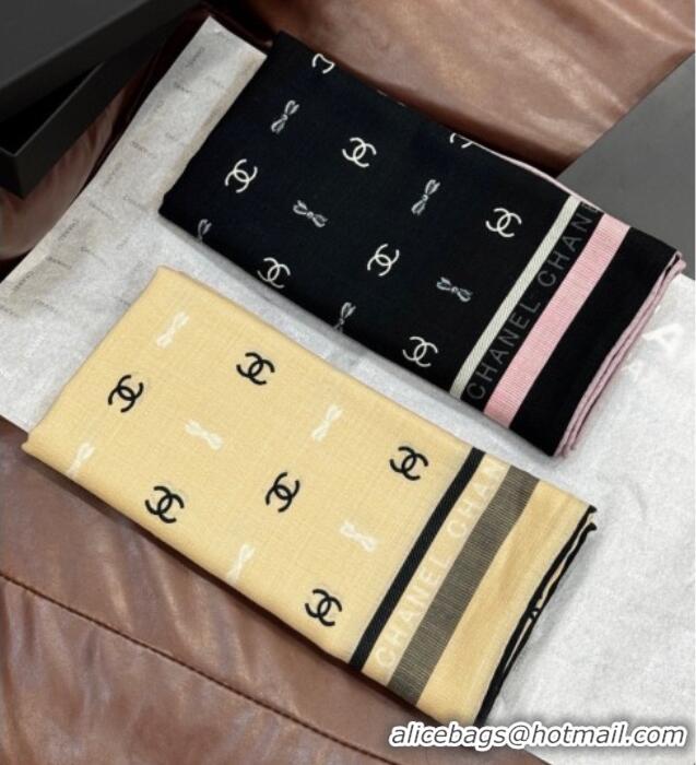 Buy Inexpensive Chanel Cashmere & Silk Square Scarf CH011601 Beige 2026