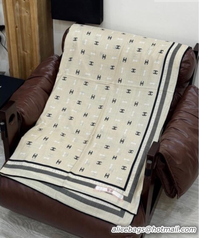 Buy Inexpensive Chanel Cashmere & Silk Square Scarf CH011601 Beige 2026