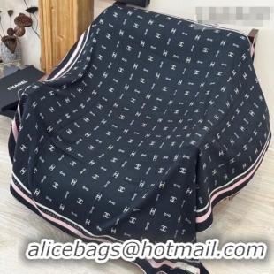 Big Discount Chanel Cashmere & Silk Square Scarf CH011602 Black 2026