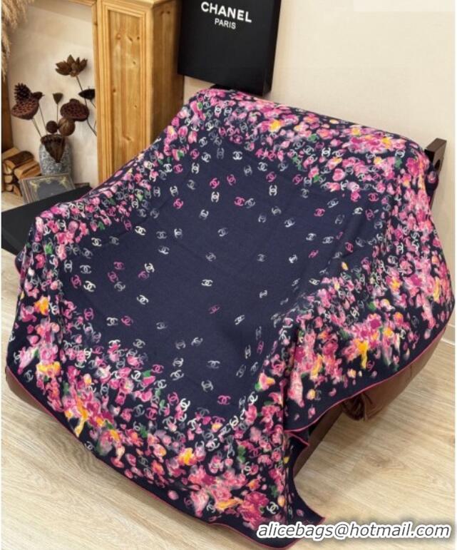 Best Price Chanel Cashmere & Silk Square Scarf CH011606 Blue 2026