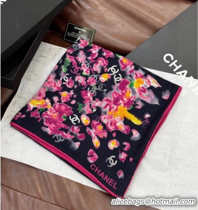 Best Price Chanel Cashmere & Silk Square Scarf CH011606 Blue 2026