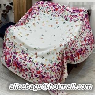 Luxury Cheap Chanel Cashmere & Silk Square Scarf CH011607 White 2026