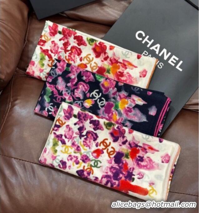 Luxury Cheap Chanel Cashmere & Silk Square Scarf CH011607 White 2026