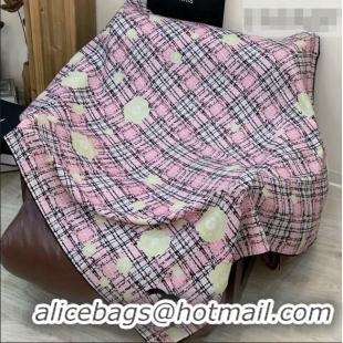 Buy Fashionable Chanel Camellia Cashmere & Silk Square Scarf CH011609 Pink 2026