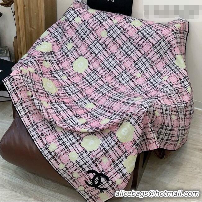 Buy Fashionable Chanel Camellia Cashmere & Silk Square Scarf CH011609 Pink 2026