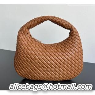 Grade Design Bottega Veneta Small Veneta Hobo Bag in Intrecciato Leather 856736 Amber Brown 2026