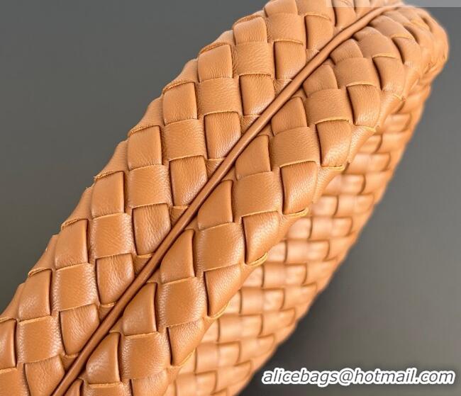 Grade Design Bottega Veneta Small Veneta Hobo Bag in Intrecciato Leather 856736 Amber Brown 2026