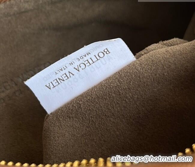 Grade Design Bottega Veneta Small Veneta Hobo Bag in Intrecciato Leather 856736 Amber Brown 2026