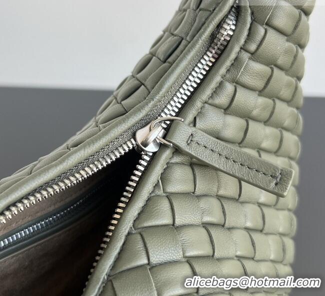 Top Quality Bottega Veneta Medium Veneta Hobo Bag in Intrecciato Leather 856737 Pickle Green 2026