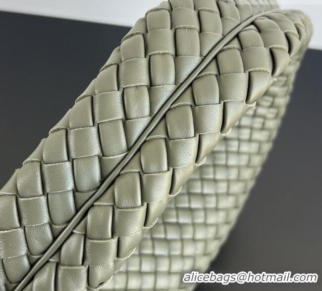 Top Quality Bottega Veneta Medium Veneta Hobo Bag in Intrecciato Leather 856737 Pickle Green 2026
