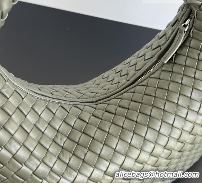 Top Quality Bottega Veneta Medium Veneta Hobo Bag in Intrecciato Leather 856737 Pickle Green 2026