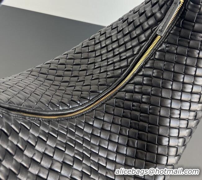 Market Sells Bottega Veneta Maxi Veneta Hobo Bag in Intrecciato Leather 856739 Black 2026