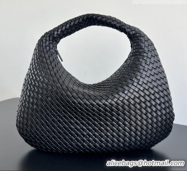 Market Sells Bottega Veneta Maxi Veneta Hobo Bag in Intrecciato Leather 856739 Black 2026
