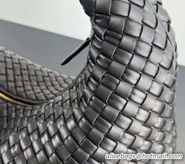 Market Sells Bottega Veneta Maxi Veneta Hobo Bag in Intrecciato Leather 856739 Black 2026