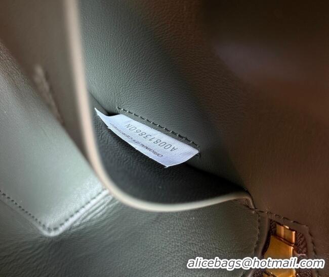 Well Crafted Bottega Veneta Bang Bang Vanity Case Bag in Ostrich Leather 817785 Cypress Green 2026