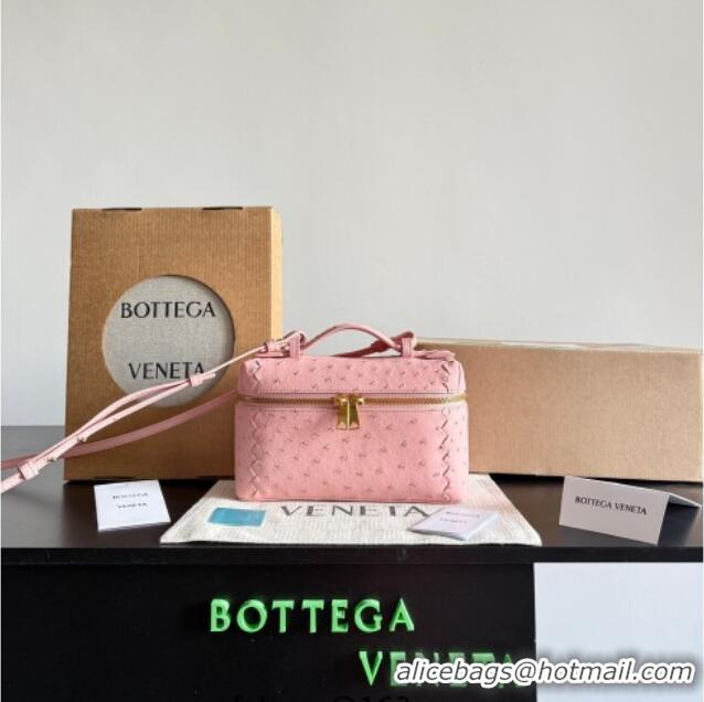 Trendy Design Bottega Veneta Bang Bang Vanity Case Bag in Ostrich Leather 817785 Rose Pink 2026