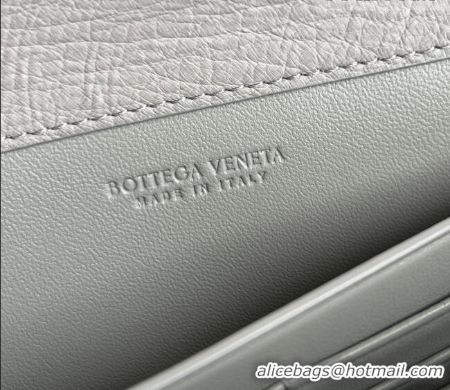Buy Discount Bottega Veneta Andiamo Clutch in Ostrich Leather 805241 Sterling Grey 2026