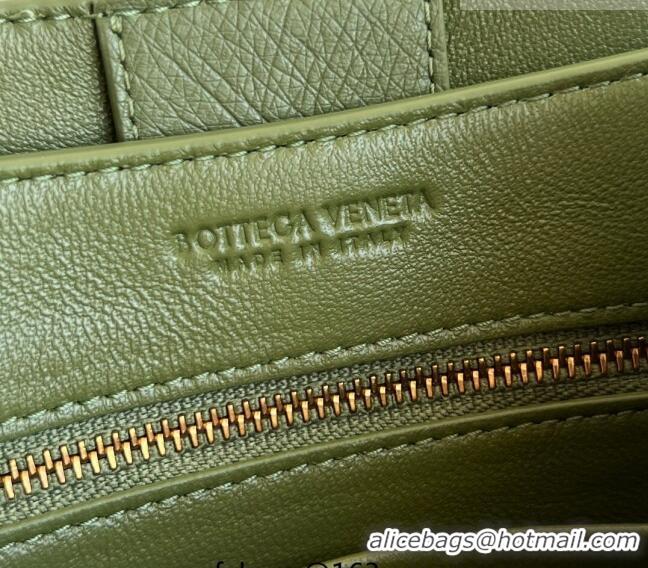 Best Price Bottega Veneta Mini Andiamo Top Handle Bag in Ostrich Leather 805232 Deep Brown 2026