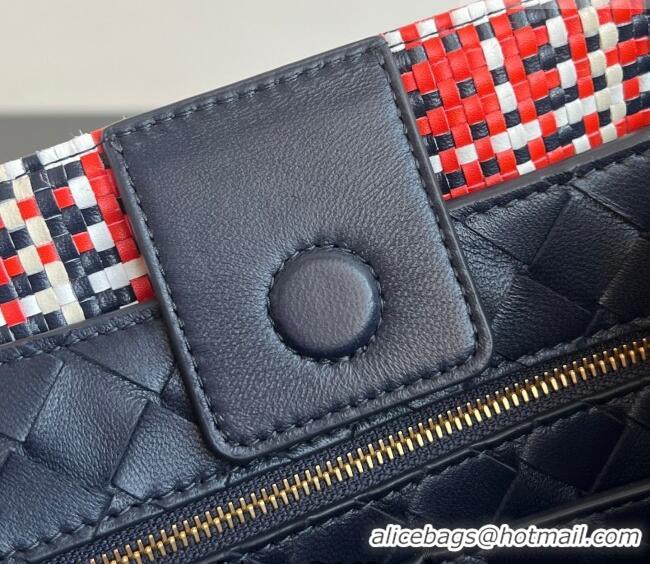 New Cheap Bottega Veneta Andiamo Top Handle Bag in Denim 836381 Navy Blue 2026