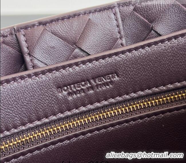 Market Sells Bottega Veneta Small Andiamo Top Handle Bag in Intrecciato Leather 743568 Dark Barolo Red 2026
