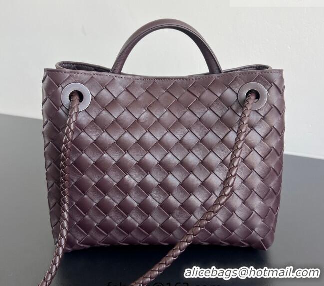 Market Sells Bottega Veneta Small Andiamo Top Handle Bag in Intrecciato Leather 743568 Dark Barolo Red 2026