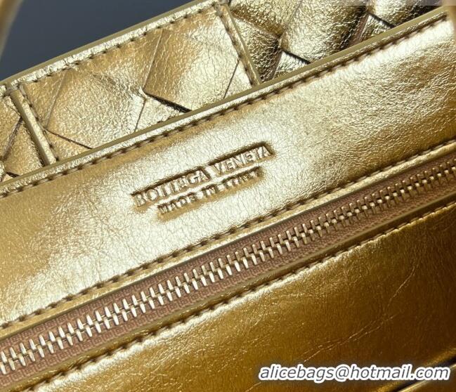Spot Bulk Bottega Veneta Small Andiamo Top Handle Bag in Intrecciato Leather 743568 Gold-Tone 2026
