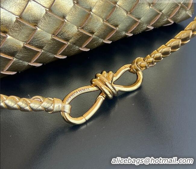 Spot Bulk Bottega Veneta Small Andiamo Top Handle Bag in Intrecciato Leather 743568 Gold-Tone 2026