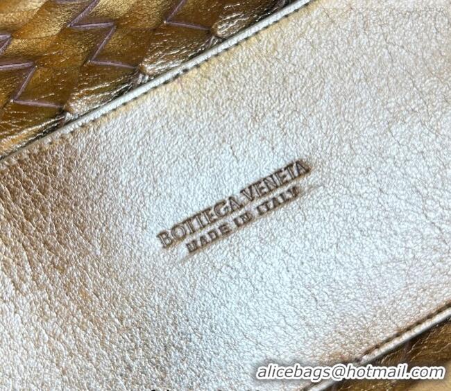 Spot Bulk Bottega Veneta Small Andiamo Top Handle Bag in Intrecciato Leather 743568 Gold-Tone 2026