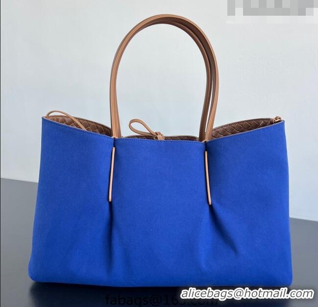 Top Quality Bottega Veneta Medium Pinacoteca Tote Bag in Intrecciato Leather 817166 Amber Brown/Blue Royal 2025