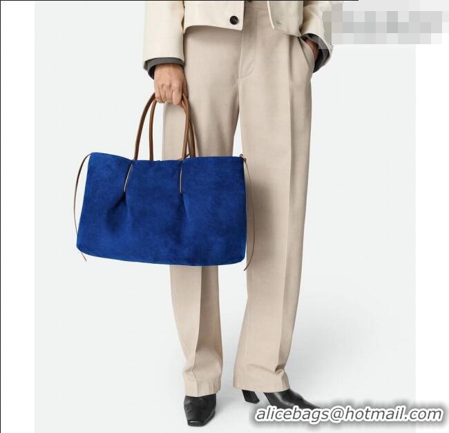 Top Quality Bottega Veneta Medium Pinacoteca Tote Bag in Intrecciato Leather 817166 Amber Brown/Blue Royal 2025