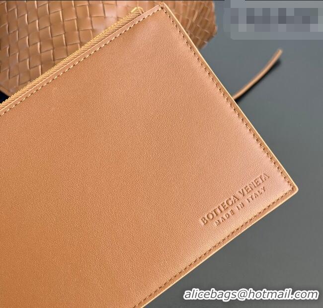 Top Quality Bottega Veneta Medium Pinacoteca Tote Bag in Intrecciato Leather 817166 Amber Brown/Blue Royal 2025