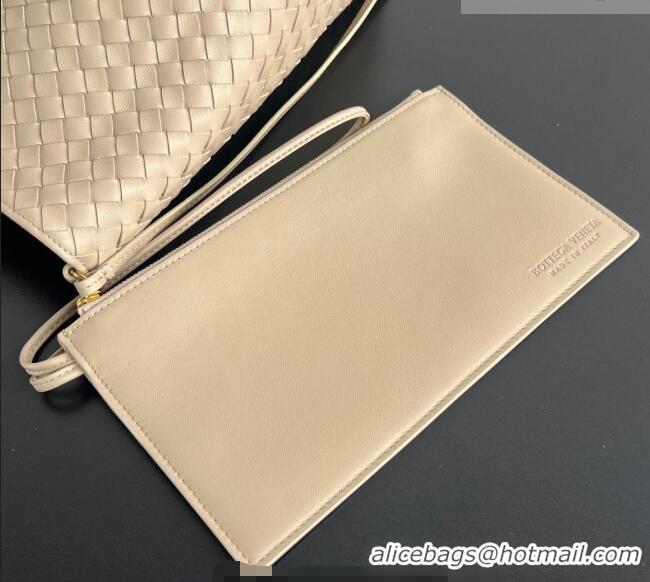 Super Quality Bottega Veneta Medium Pinacoteca Tote Bag in Intrecciato Leather 817166 Taupe/Green 2025