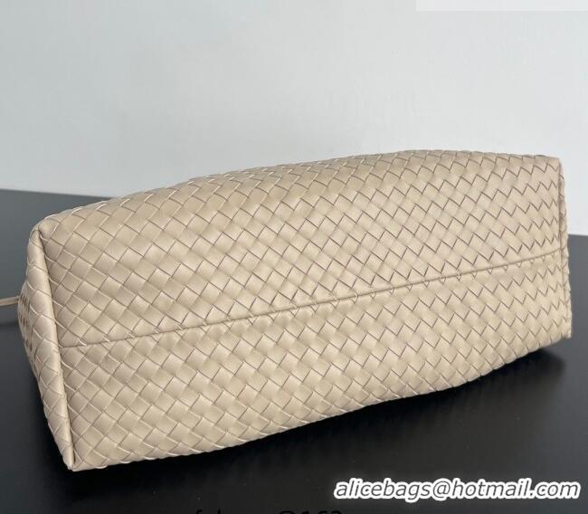 Super Quality Bottega Veneta Medium Pinacoteca Tote Bag in Intrecciato Leather 817166 Taupe/Green 2025