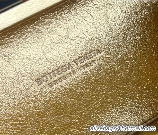 Promotional Bottega Veneta Knot Bag in Intrecciato Leather with Flower Clasp 826183 Gold-Tone 2025