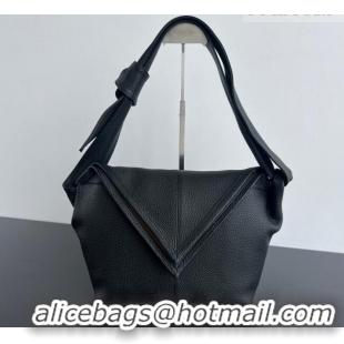 Top Grade Bottega Veneta Men's Small Sawyer Shoulder Bag in Grained Leather 815807 Black 2026