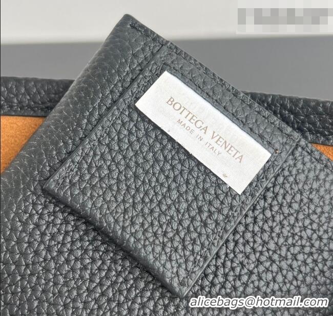 Top Grade Bottega Veneta Men's Small Sawyer Shoulder Bag in Grained Leather 815807 Black 2026