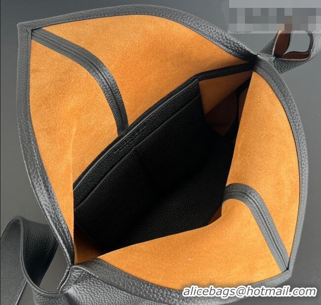 Top Grade Bottega Veneta Men's Small Sawyer Shoulder Bag in Grained Leather 815807 Black 2026