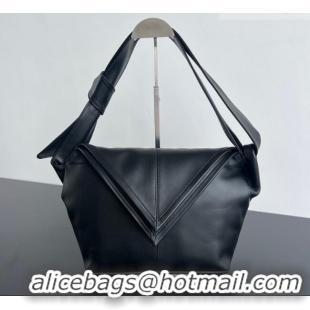 Top Grade Bottega Veneta Men's Small Sawyer Shoulder Bag in Smooth Leather 815807 Black 2026