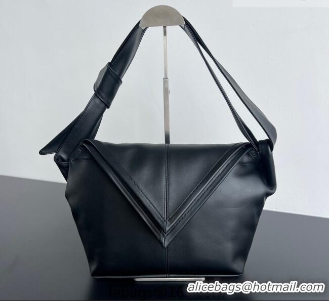 Top Grade Bottega Veneta Men's Small Sawyer Shoulder Bag in Smooth Leather 815807 Black 2026