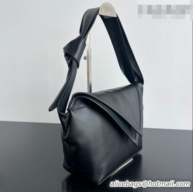 Top Grade Bottega Veneta Men's Small Sawyer Shoulder Bag in Smooth Leather 815807 Black 2026