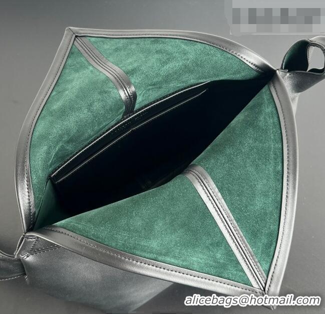 Top Grade Bottega Veneta Men's Small Sawyer Shoulder Bag in Smooth Leather 815807 Black 2026