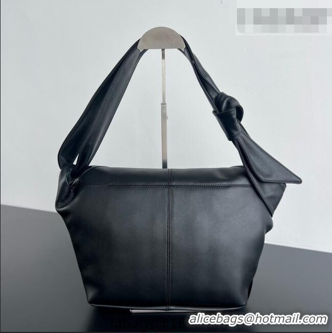 Top Grade Bottega Veneta Men's Small Sawyer Shoulder Bag in Smooth Leather 815807 Black 2026