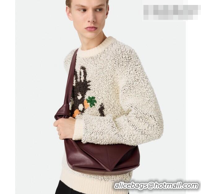 Discount Bottega Veneta Men's Small Sawyer Shoulder Bag in Smooth Leather 815807 Madder Brown 2026