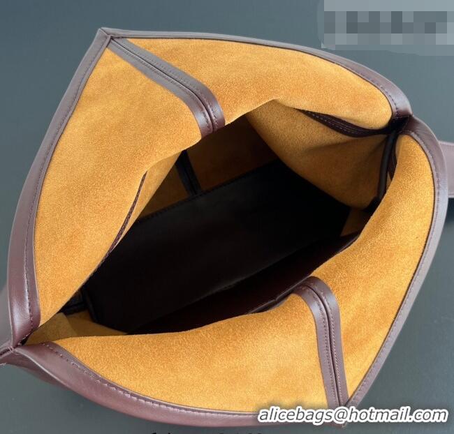 Discount Bottega Veneta Men's Small Sawyer Shoulder Bag in Smooth Leather 815807 Madder Brown 2026