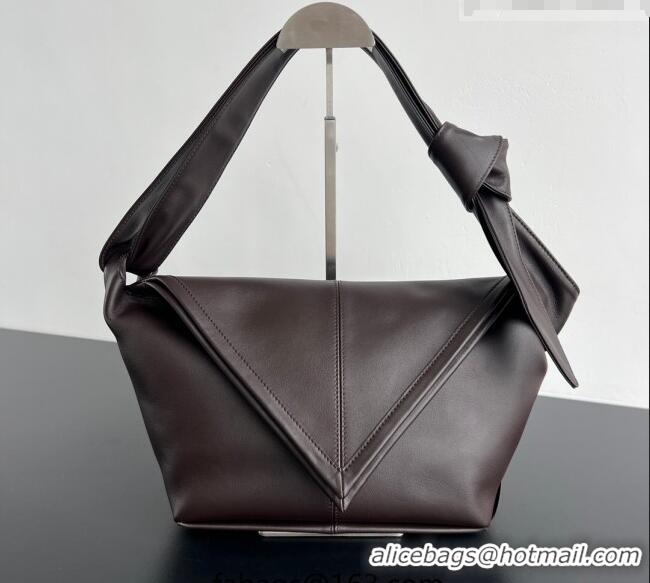 Top Design Bottega Veneta Men's Small Sawyer Shoulder Bag in Smooth Leather 815807 Fondant Brown 2026