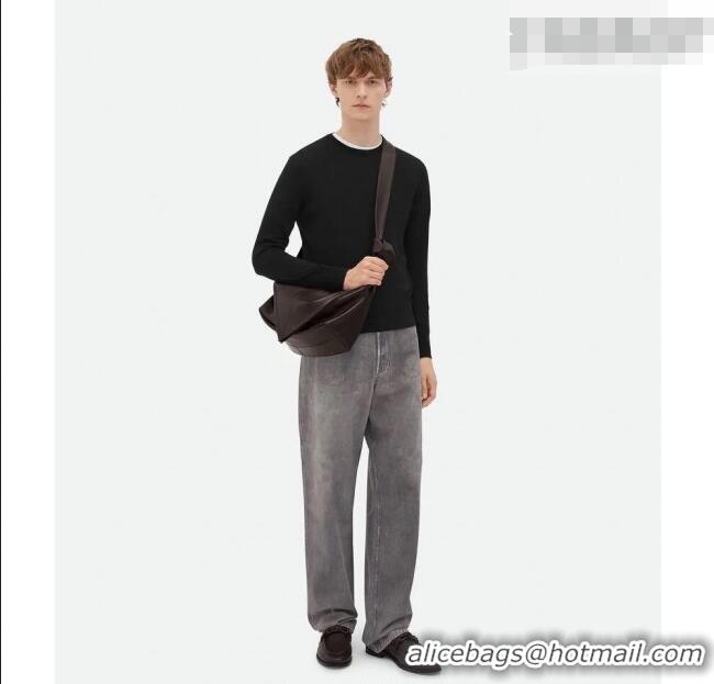 Top Design Bottega Veneta Men's Small Sawyer Shoulder Bag in Smooth Leather 815807 Fondant Brown 2026