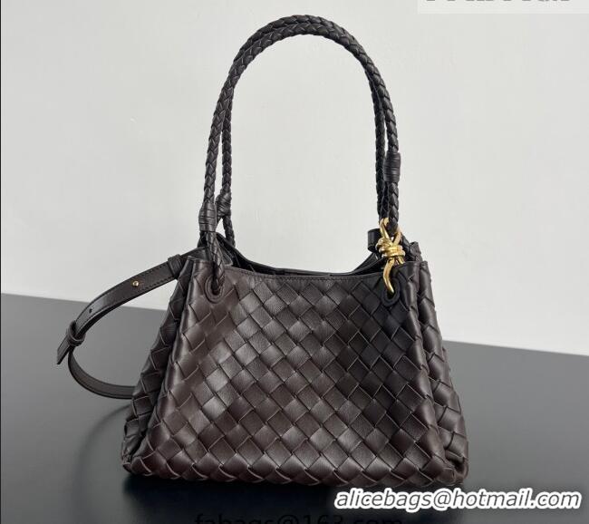 Promotional Bottega Veneta Parachute Medium Shoulder Bag in Intrecciato Leather 835921 Fondant Brown 2025