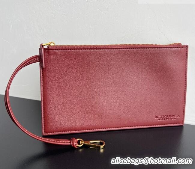 Best Quality Bottega Veneta Large Parachute Shoulder Bag in Intrecciato Leather 796571 Sapele Red 2025