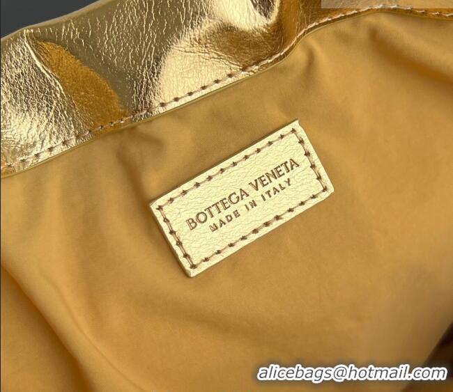 Affordable Price Bottega Veneta Medium Dustbag in Intrecciato Leather 796728 Gold-Tone 2025