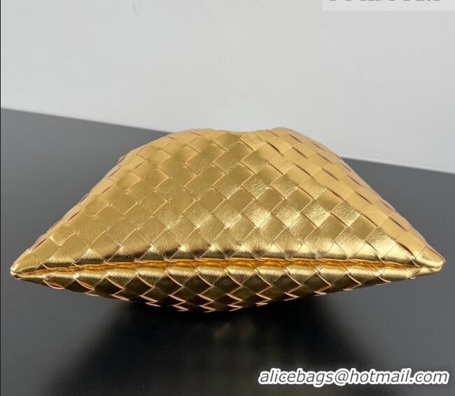 Affordable Price Bottega Veneta Medium Dustbag in Intrecciato Leather 796728 Gold-Tone 2025